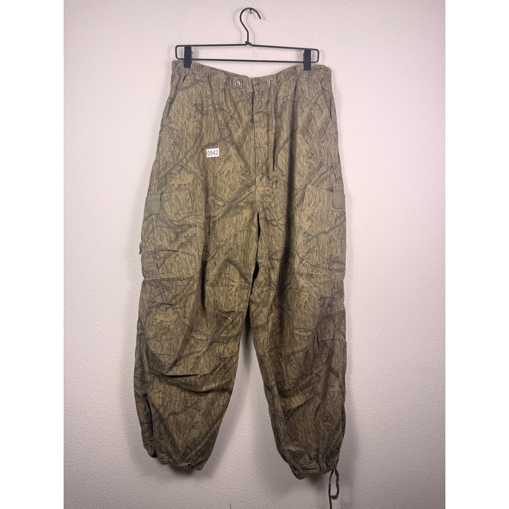 Jaded London Tree Camo Cargo Pants Mens Medium Brown Baggy Utility Trousers
